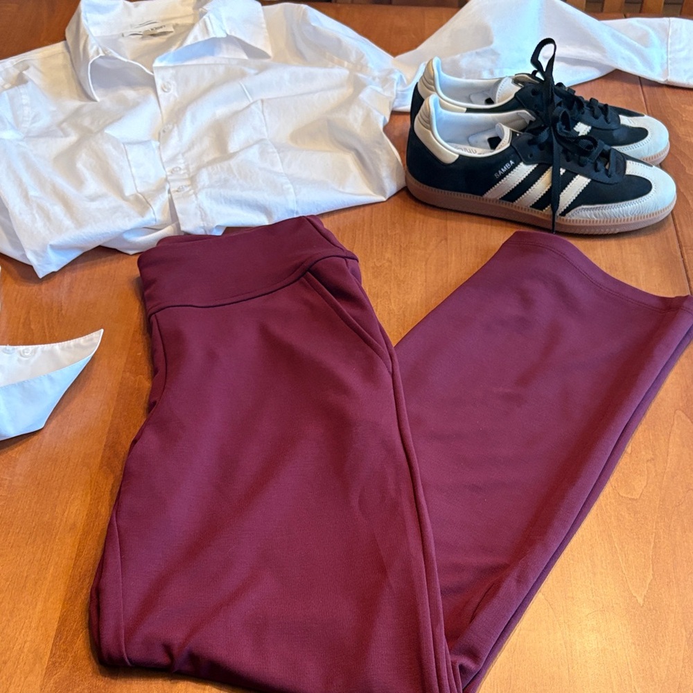 Saint + Sofia Runway Burgundy Pant